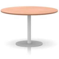 Italia 1200mm Round Poseur Table with Beech Top