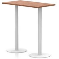 Italia 1200x600mm Rectangular Poseur Table with White Legs