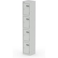 Qube Locker 4 Door 1800mm High Light Grey QS2077