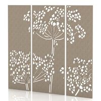 SCH! Wildflower Acoustic Wall Panels - Oatmeal Beige (3 Pack)