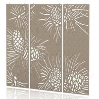 SCH! Acoustic Hanging Wall Panels - Oatmeal Beige (3 Pack)