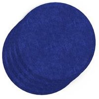 Sch Acoustic Wall Tile - Set of 4 - Bevelled Edge - Circle - Cobalt