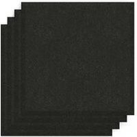 Sch Acoustic Wall Tile - Set of 4 - Bevelled Edge - Square - Raven