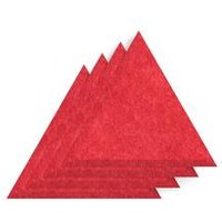 SCH! Acoustic Wall Tiles Set of 4 - Red Triangle