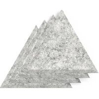 SCH! Acoustic Wall Tiles - Light Grey Triangle Set of 4