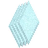 SCH! Acoustic Wall Tiles Set of 4 - Sky Blue Diamond