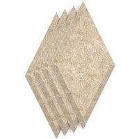 SCH! Acoustic Wall Tiles Set of 4 - Beige Diamond