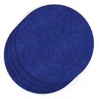 Sch Acoustic Wall Tile - Set of 4 - Square Edge - Circle - Cobalt Blue