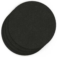 Sch Acoustic Wall Tile - Set of 4 - Square Edge - Circle - Raven Black