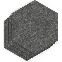Sch Acoustic Wall Tile Set 4 Square Edge Hexagon