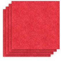 SCH! Acoustic Wall Tiles - Set of 4 - Poppy Red