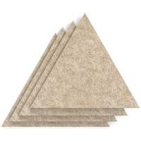 SCH! Acoustic Wall Tiles - Beige Triangle Set of 4