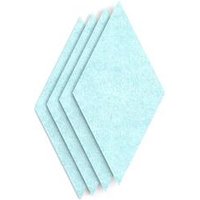 SCH! Acoustic Wall Tiles - Set of 4 - Sky Blue Diamond