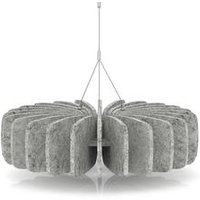 Sch! Acoustic Ceiling Baffles Shade Type A - WxH 600x150mm Light Grey