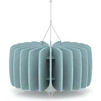Sch! Acoustic Ceiling Baffles Shade Type A - WxH 600x300mm Sky Blue