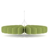 Sch! Acoustic Ceiling Baffles Shade Type A - WxH 1200x150mm Lime Green