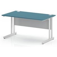 1400 x 800 Office Desk Dark Teal Top Cantilever Leg