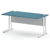 1600 x 800 Office Desk Dark Teal Top Cantilever Leg