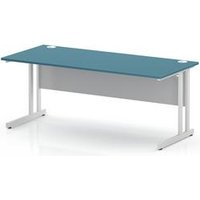 1800 x 800 Office Desk Dark Teal Top Cantilever Leg