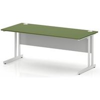 1800 x 800 Office Desk Moss Green Top Cantilever Leg