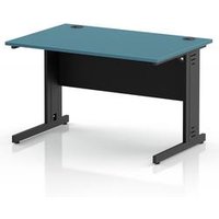 Impulse 1200mm Dark Teal Office Desk with Cable Management