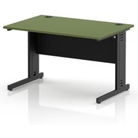 Impulse 1200 x 800mm Office Desk with Moss Green Top