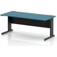 Impulse 1800mm Dark Teal Office Desk with Cable Management