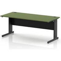 Impulse 1800mm Moss Green Office Desk with Cable Management