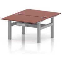 Air Back-to-Back 1200 x 800mm Height Adjustable 2 Person Office Bench