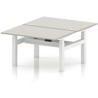 Air Back-to-Back 1200 x 800mm Height Adjustable 2 Person Office Bench