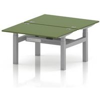 Air 1200x800 Sit Stand Bench Desk with Green Ports