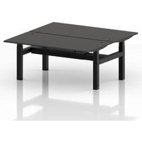 Air 1600x800 Sit-Stand Bench Desk with Black Frame