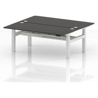 B2B 1800x800 Sit Stand 2P Bench Desk Carbon Ports Frame