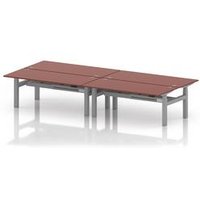 Air 1800x800 Sit-Stand Bench Desk with Silver Frame