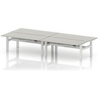 Air Back-to-Back 1800 x 800mm Height Adjustable 4 Person Office Bench