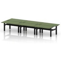 Air 1400x800 Sit-Stand Bench Desk in Moss Green