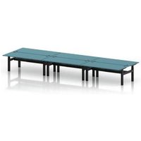 Air 1800x800 Sit-Stand Bench Desk with Dark Teal Top