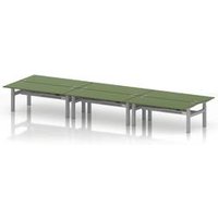 Air 1800x800 Sit-Stand Bench Desk in Moss Green