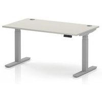 Air Height Adjustable Sit-Stand Desk 1400x800mm Dove Grey