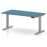 Air Height Adjustable Desk with Dark Teal Top