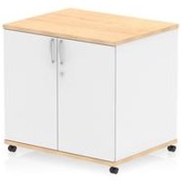 Impulse 600mm Deep Mobile Cupboard Maple and White I006538