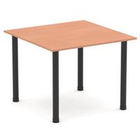 Impulse 1000mm Square Meeting Table with Beech Top