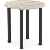 Impulse 600mm Round Meeting Table with Black Post Leg