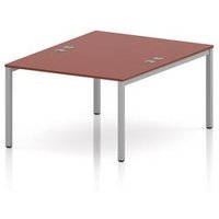 Impulse 2 Person Bench Desk in Brick Red