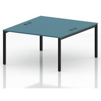 Impulse B2B 2 Person Bench Desk in Dark Teal