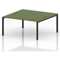 Impulse 2 Person Bench Desk in Moss Green