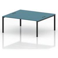 Impulse 2 Person Bench Desk in Dark Teal