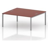 Impulse 2 Person Bench Desk in Brick Red