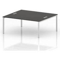 Impulse Bench B2B 2 Person 1800 White Frame Office Bench Desk Carbon