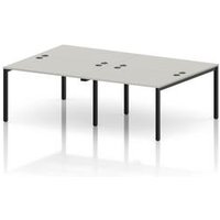 Impulse 4 Person Bench Desk in Dove Grey